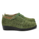 Pantofi pentru femei egale - nubuc naturale - verde - SM110472