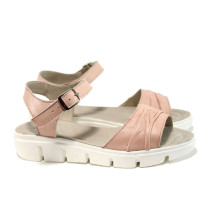 Sandale femei - piele - roz - SM110536