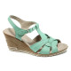 Sandale femei - piele - verde - SM110572