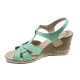 Sandale femei - piele - verde - SM110572