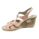 Sandale femei - piele - roz - SM110573