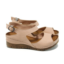 Sandale femei - piele - roz - SM110771