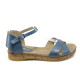 Sandale femei - piele - albastru - SM110762