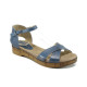 Sandale femei - piele - albastru - SM110762