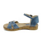 Sandale femei - piele - albastru - SM110762