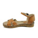 Sandale femei - piele - maro - SM110761