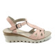 Sandale femei - piele - roz - SM110822