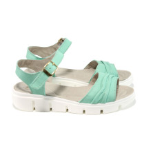 Sandale femei - piele - verde - SM110817