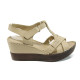 Sandale femei - piele - bej - SM110840