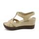 Sandale femei - piele - bej - SM110840