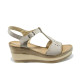 Sandale femei - piele - bej - SM110899