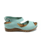 Sandale femei - piele - verde - SM110924