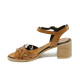 Sandale femei - piele - maro - SM110927