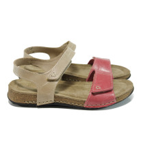 Sandale femei - piele - roz - SM110994