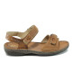 Sandale femei - piele - maro - SM111052