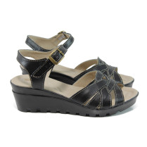 Sandale femei - piele - negri - SM111149