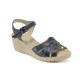 Sandale femei - piele - albastru - SM111151