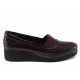 Pantofi cu tocuri mediu - piele - bordeaux - SM111359