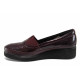 Pantofi cu tocuri mediu - piele - bordeaux - SM111359