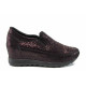 Platforma de pantofi - piele - bordeaux - SM111492