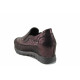 Platforma de pantofi - piele - bordeaux - SM111492