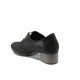 Pantofi cu tocuri mediu - piele - negri - SM111487