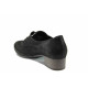 Pantofi cu tocuri mediu - piele - negri - SM111488