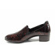 Pantofi cu tocuri mediu - piele - bordeaux - SM111489