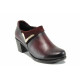 Pantofi cu tocuri mediu - piele - bordeaux - SM111486