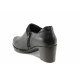 Pantofi cu tocuri mediu - piele - negri - SM111485