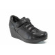 Platforma de pantofi - piele - negri - SM111551