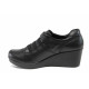 Platforma de pantofi - piele - negri - SM111551