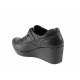 Platforma de pantofi - piele - negri - SM111551