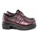 Pantofi cu tocuri mediu - piele - bordeaux - SM111566