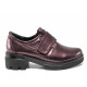 Pantofi cu tocuri mediu - piele - bordeaux - SM111566