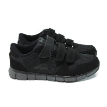 Adidași femei - textile eco-piele - negri - SM110848