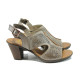 Sandale femei - piele - bej - SM110458