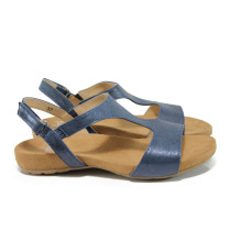 Sandale femei - piele - albastru - SM110499