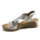 Sandale femei - piele - argint - SM110512