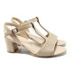 Sandale femei - piele - bej - SM110527