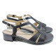 Sandale femei - piele - bleumarin - SM110562