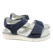 Sandale femei - piele - bleumarin - SM111063