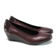 Platforma de pantofi - piele - bordeaux - SM111112