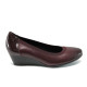 Platforma de pantofi - piele - bordeaux - SM111112