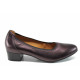 Pantofi cu tocuri mediu - piele - bordeaux - SM111261