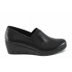 Platforma de pantofi - piele - negri - SM111372