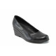 Platforma de pantofi - piele - negri - SM112117