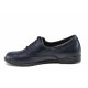 Pantofi cu talpă joasă femei - piele - bleumarin - SM112105