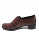 Pantofi cu tocuri mediu - piele - bordeaux - SM112287