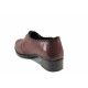 Pantofi cu tocuri mediu - piele - bordeaux - SM112287